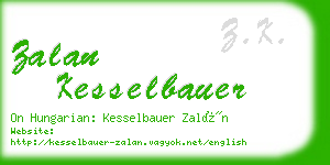 zalan kesselbauer business card